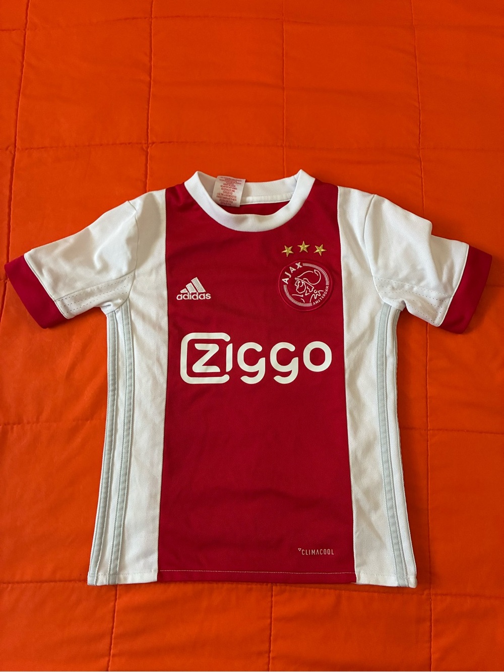 Ajax Amsterdam 2017 Home Jersey Adidas Red Shirt Size Boys Kids XS Soccer